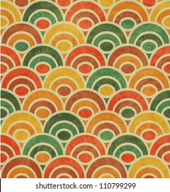 Vintage Japan-style Wave Seamless Pattern