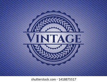 Vintage jean background. Vector Illustration. Detailed.