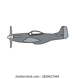 vintage jetfighter side view vector design