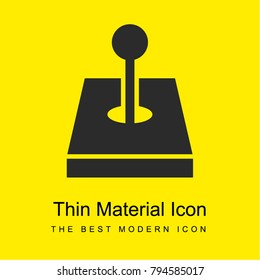 Vintage Joystick bright yellow material minimal icon or logo design