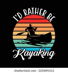  Vintage Kayaking Sunset Paddling Water Sports