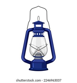 vintage kerosene lamp cartoon. vintage kerosene lamp sign. isolated symbol vector illustration