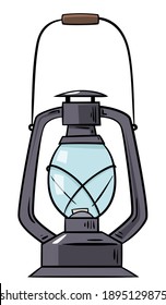 Vintage Kerosene Lamp vector illustration
