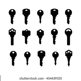Vintage key antique door key isolated on white background