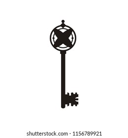 vintage key crown logo