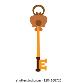 vintage key, one