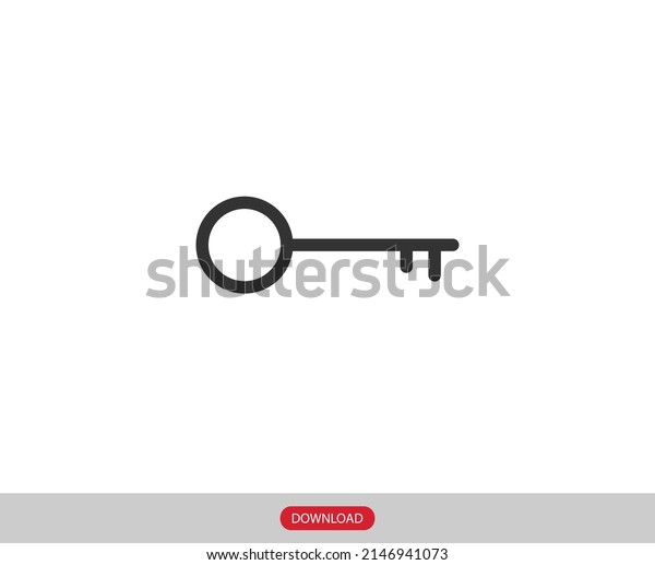 Vintage\
key silhouette black lock safety secret\
symbol