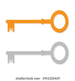 vector de clave vintage. Se puede usar en diseños, banners, folletos, sitios web, libros, diseños simples, etc. diseño simple.