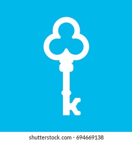 Vintage Key Vector Company Logo, Vector letter K