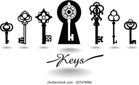 vintage keys