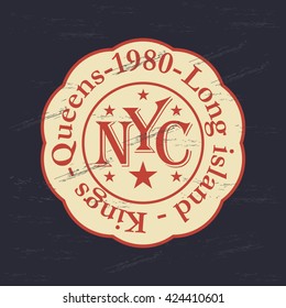 Vintage kings, grunge t-shirt graphics,vector