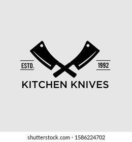 vintage knife logo design inspiration