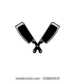 vintage knife logo design vector