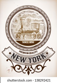 Vintage label