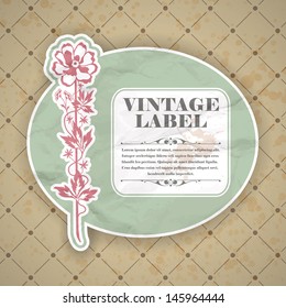 Vintage label