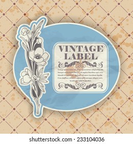 Vintage label