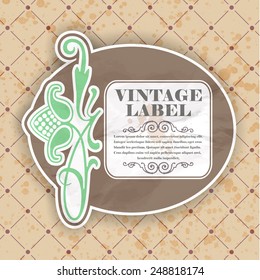 Vintage label