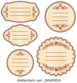 Vintage label