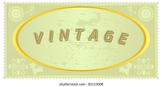  vintage label #3