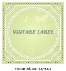 vintage  label #4