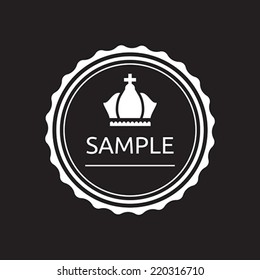 Vintage label badge