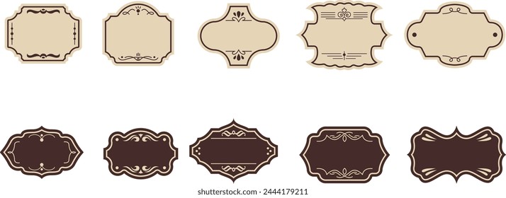 Vintage Label Badge Element Vector