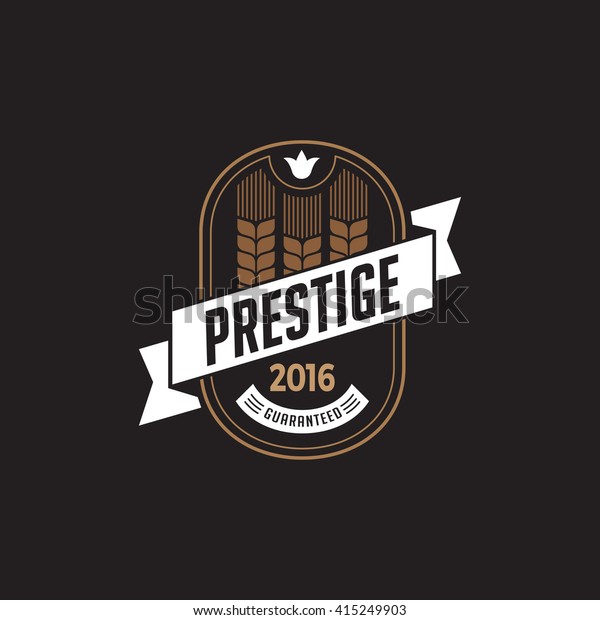 Vintage Label Badge Logo Design Vector Stock Vector Royalty Free