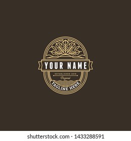 Vintage Label. Badge with modern rustic style. best for logo or label template