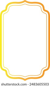 vintage label and badges shape collections. Vector illustration. Gold template for patch, insignias, overlay.