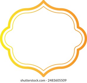 vintage label and badges shape collections. Vector illustration. Gold template for patch, insignias, overlay.