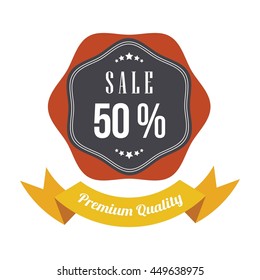 Vintage Label Banner Tag Sticker Badge