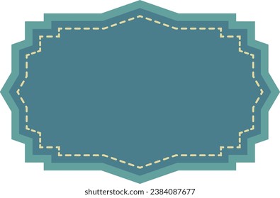 Vintage Label Color Illustration Isolated Vector