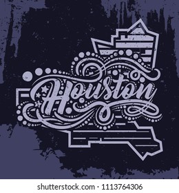 Vintage label concept print. Vector illustration design for t-shirt and printing.