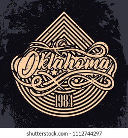 Vintage label concept. Vector illustration design for t-shirt and printing.