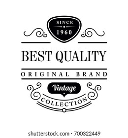 Vintage label design. Design elements in vector.