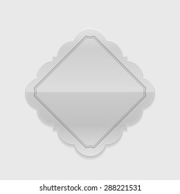 Vintage Label Design Shiny Transparency Glass Vector Background
