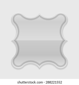 Vintage Label Design Shiny Transparency Glass Vector Background