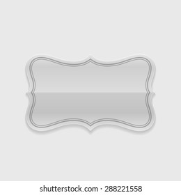Vintage Label Design Shiny Transparency Glass Vector Background