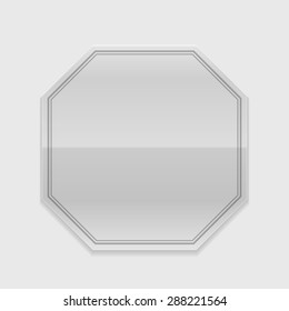 Vintage Label Design Shiny Transparency Glass Vector Background