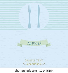 Vintage Label Design Template. Vector menu.