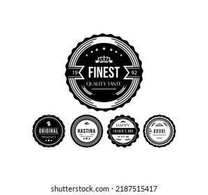 Vintage label design for various kind of item