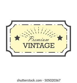 Vintage Label Design Vektorillustration Illustration. Vorlage für Ihr Logo, Briefe und Webdesign-Projekte.
