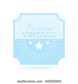 Vintage label design vector illustration. Template for you logo, letters and web design projects.
