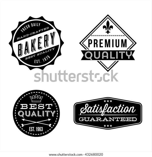 Vintage Label Designs\
- Set of vintage labels and design elements. Each design is grouped\
for easy editing.
