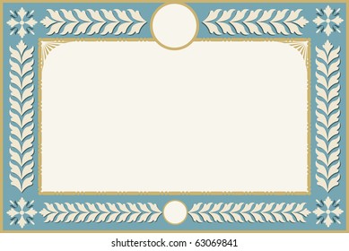 vintage label diploma