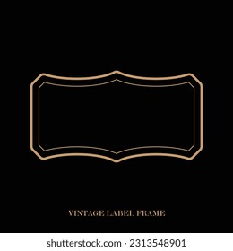 Vintage label frame, decorative vintage borders, logo design frame.
