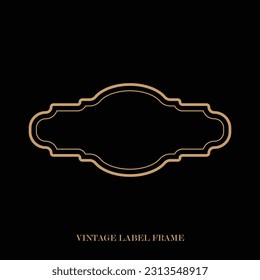 Vintage label frame, decorative vintage borders, logo design frame.
