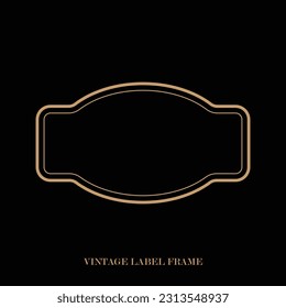 Vintage-Etikettenrahmen, dekorative Vintage-Ränder, Logo-Design-Rahmen.
