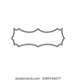 Vintage label frame, internet paper design, stickers, tags on a white background. Vector image.