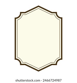 vintage label frame. vector illustration.